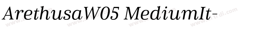 ArethusaW05 MediumIt字体转换